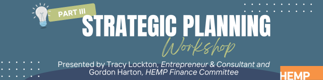 Strategic Planning Workshop Part III